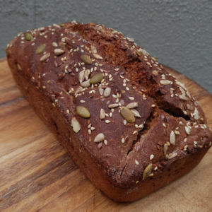 swedish seeded dark rye loaf
