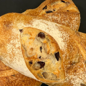 olive and herb baguette